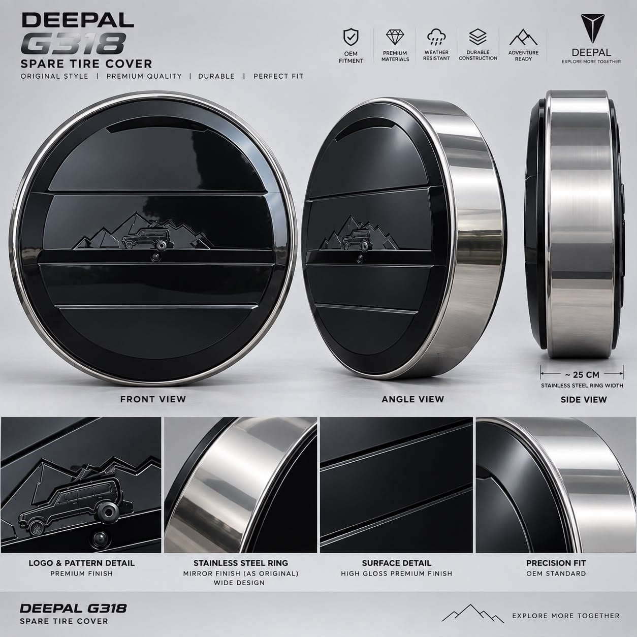 Spare Tire Cover – Model Logo